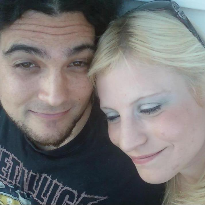 Our first picture together as a couple, oh new love....