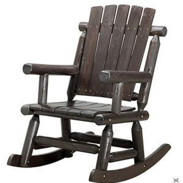 Red Shed Log Patio Rocker, Dark Walnut at Tractor Supply Co