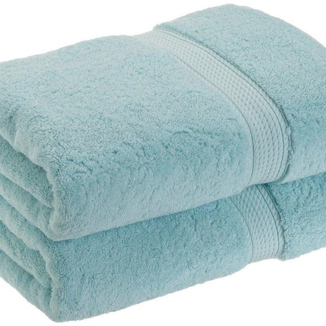 Superior 900 GSM Luxury Bathroom Towels, Made of 100% Premium Long-Staple Combed Cotton, Set of 2 Hotel & Spa Quality Bath Towels - Sea Foam, 30" x 55" each