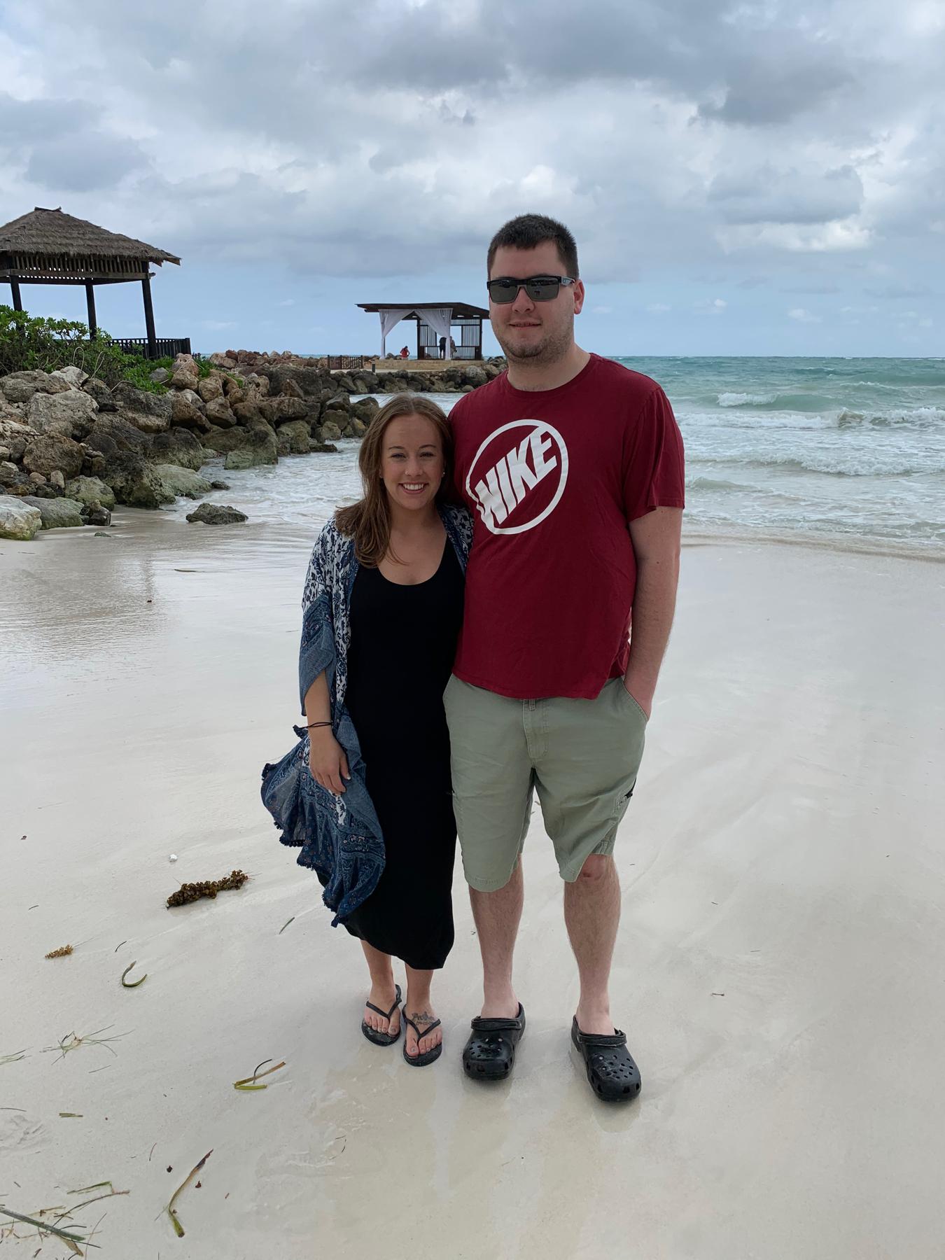 Andrew and Janessa's wedding in Jamaica in February 2020, we got home just a couple weeks before stuff started shutting down because of covid