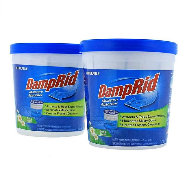 DampRid Fresh Scent Refillable Moisture Absorber - 10.5oz cups - 2 pack – Traps Moisture for Fresher, Cleaner Air