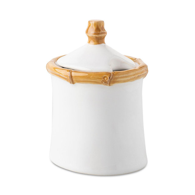 Juliska Bamboo Lidded Sugar Bowl