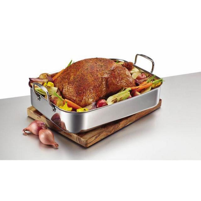 Anolon® Tri-Ply Clad Stainless Steel 17-Inch x 12.5-Inch Rectan...