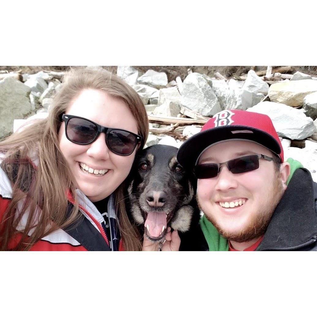 Family photo in Tofino, BC