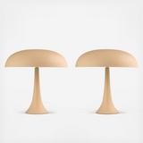Metal Table Lamp with Inline Switch, Set of 2