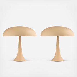 Metal Table Lamp with Inline Switch, Set of 2