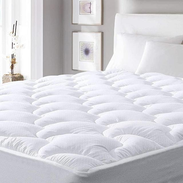 viewstar Cooling Mattress Pad Queen,Extra Thick Mattress Topper, Pillow Top Mattress Pad Cover with Down Alternative Fill,6-21" Deep Pocket for Queen Size Bed Soft and Breathable,Queen