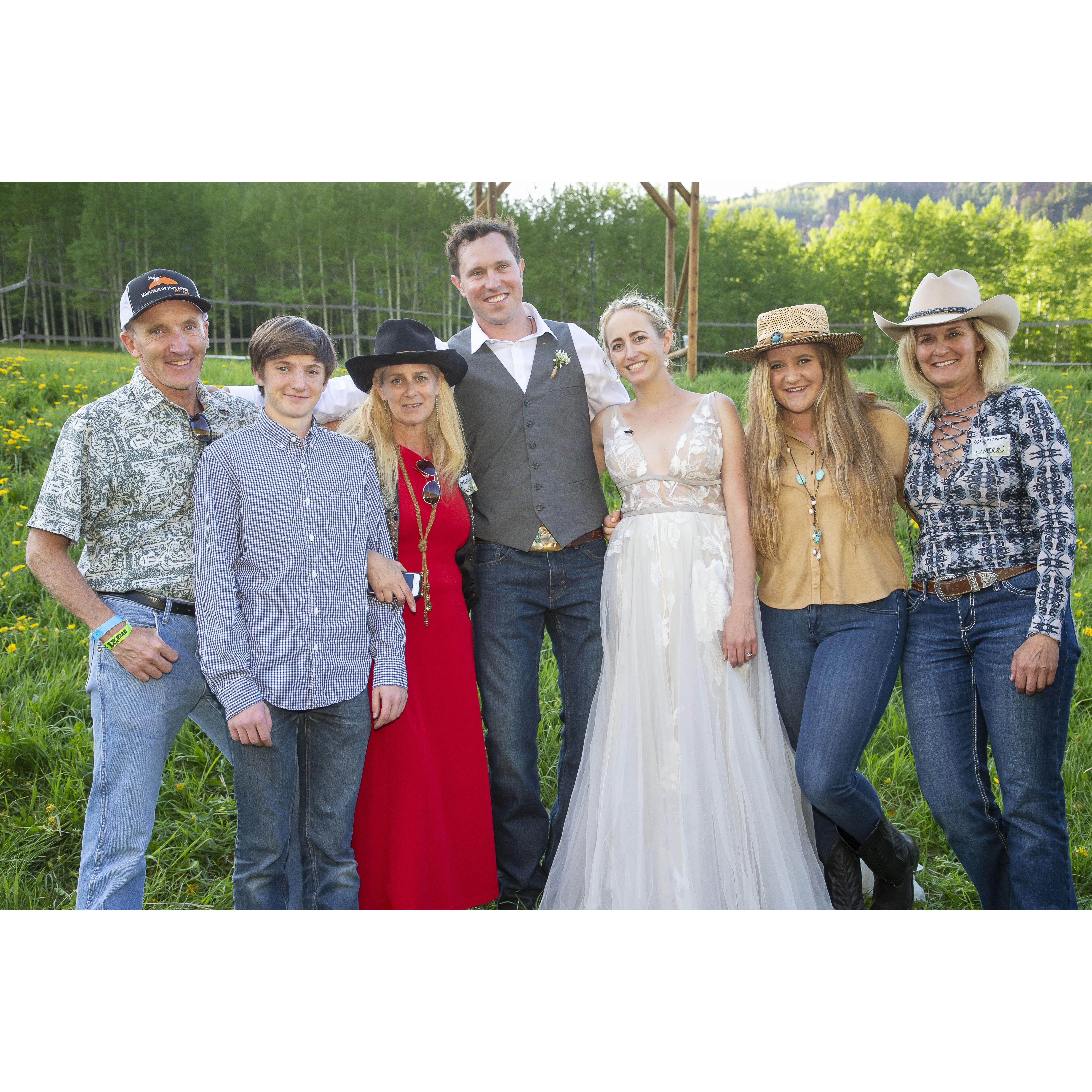 So glad my step Mom, favorite Auntie and amazing family could be there to celebrate with us. We love each of you more than you could ever know!