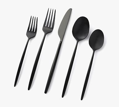 Gaze Stainless Steel 20-Piece Flatware Set - Gunmetal