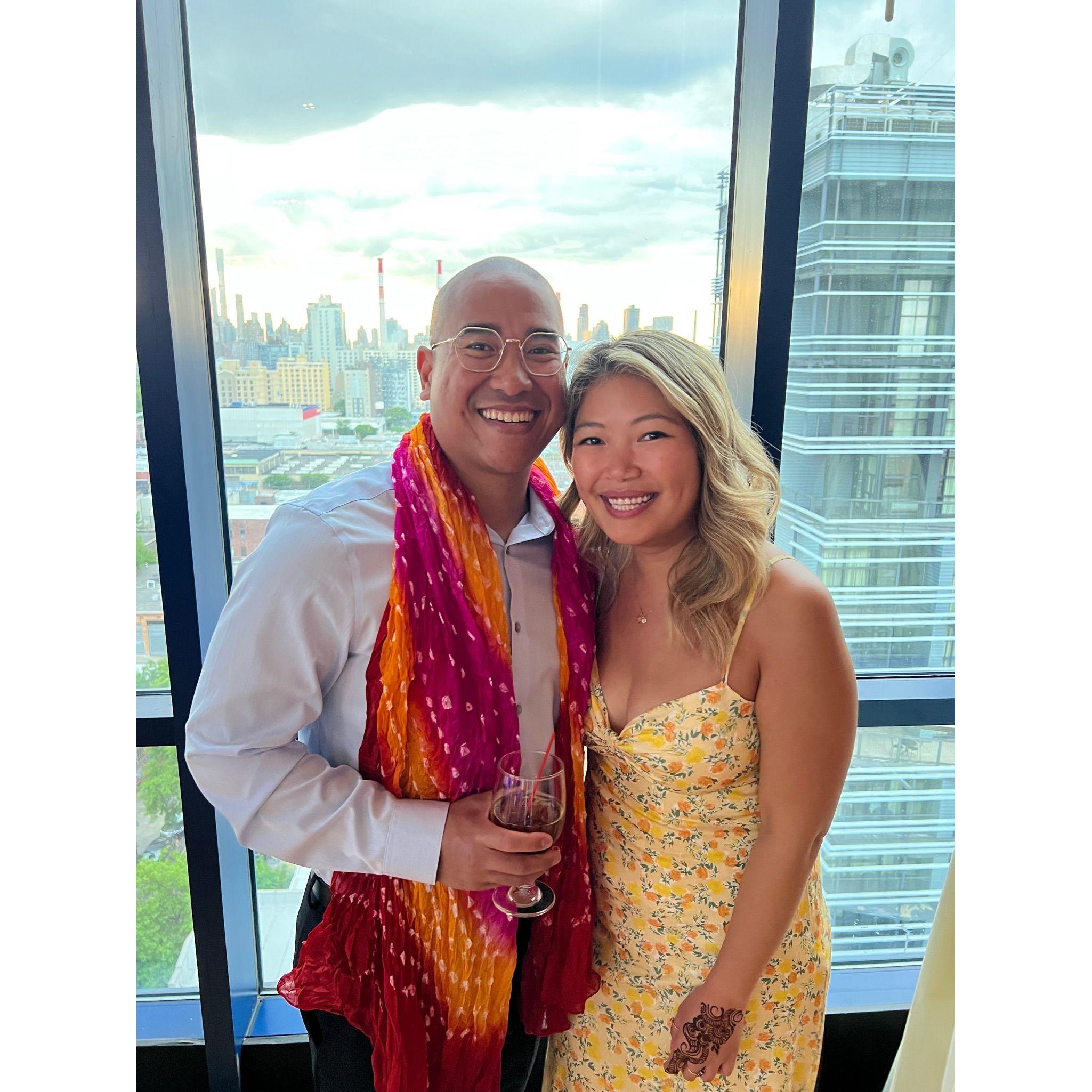 Celebrating RJ and Haley's wedding!