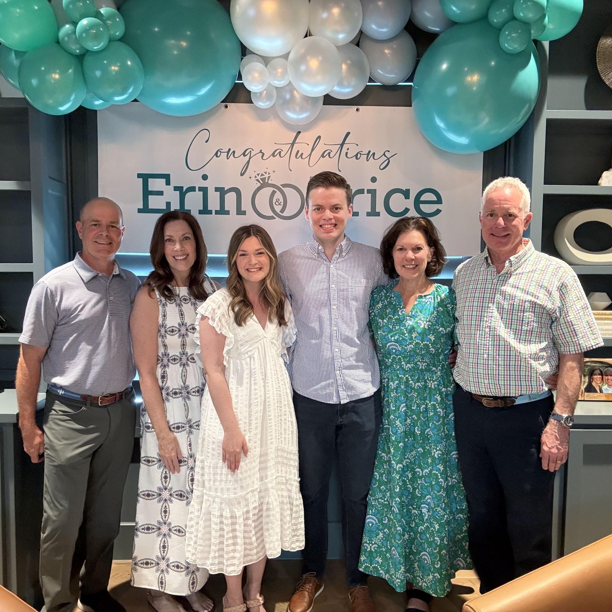 A couple weeks after their engagement, Price and Erin got to celebrate with their friends and family!