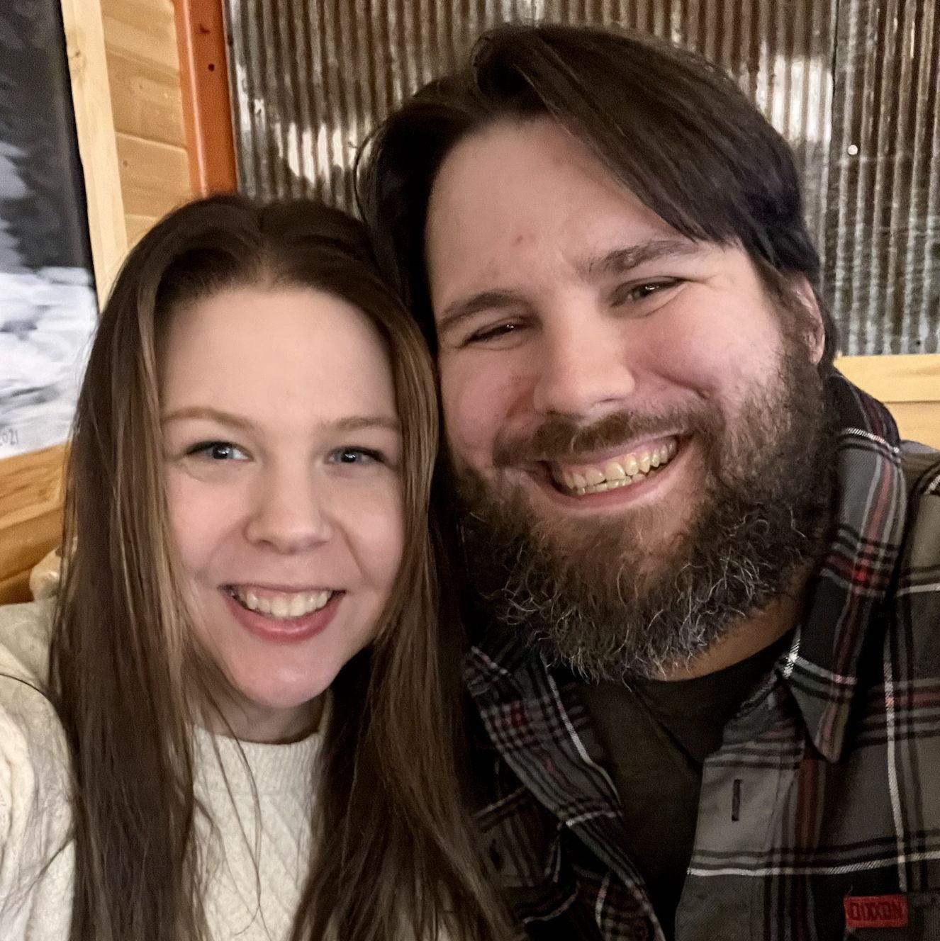 Back at Aegir, where it all started, still smiling.