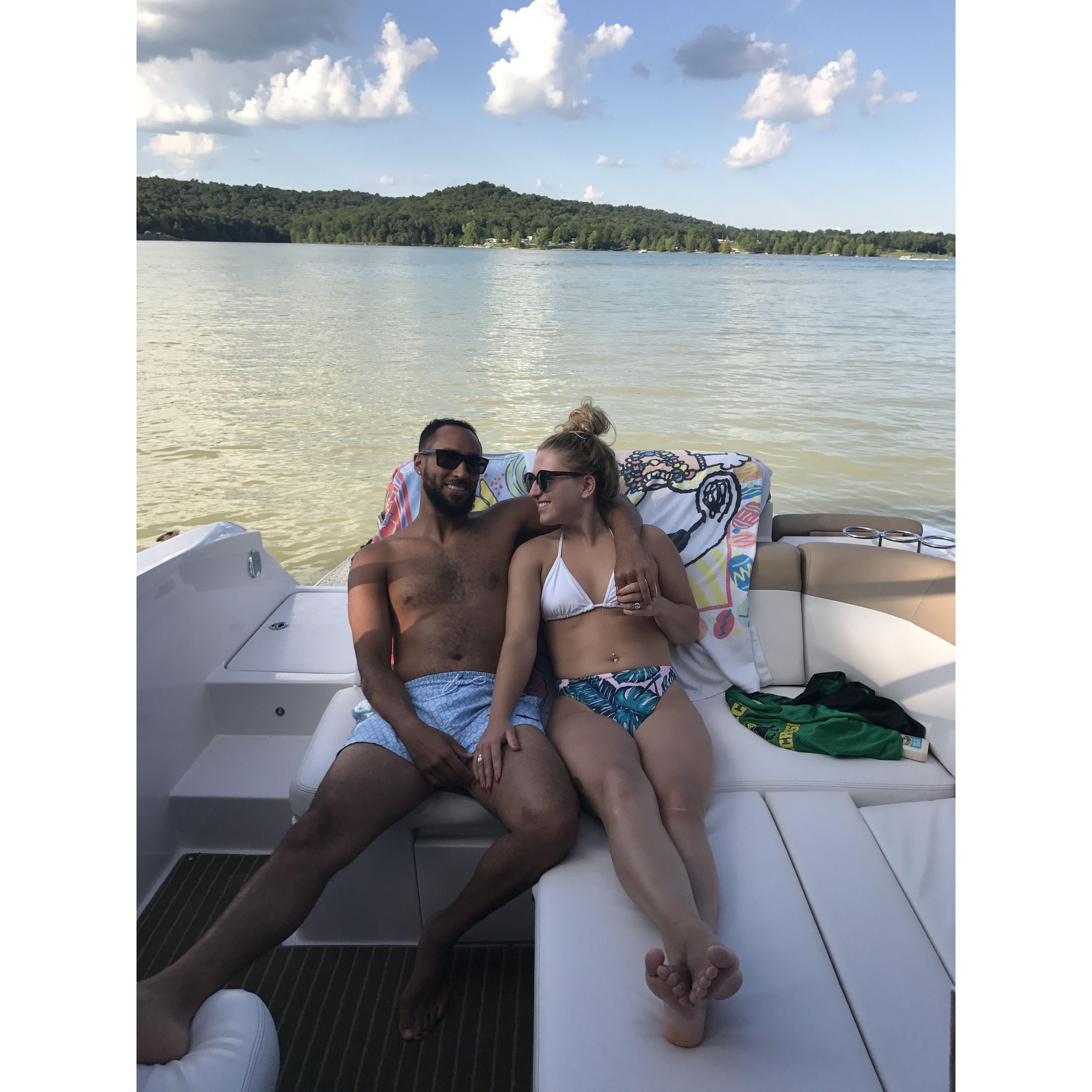 We've had lots of lake trips - but this is a photo from Aaron's second trip there in the Summer of 2017!