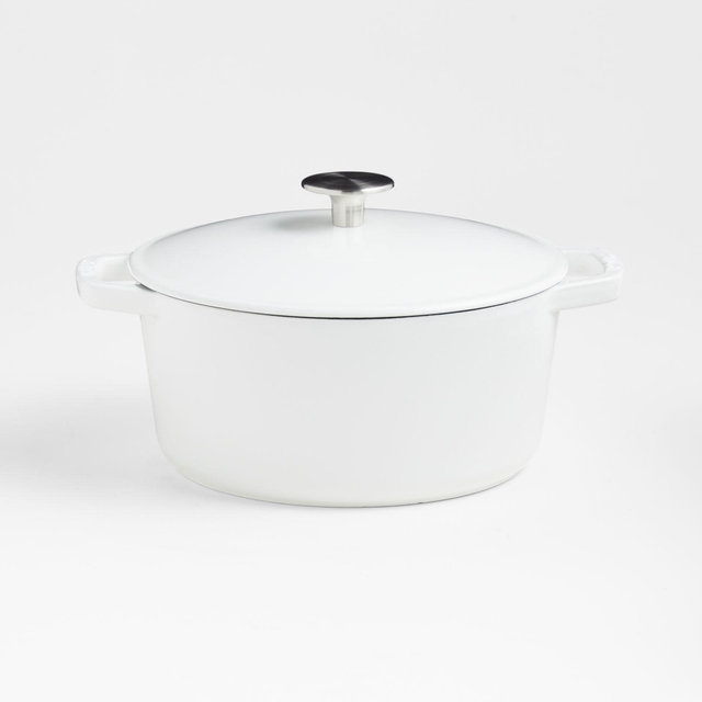 Milo by Kana Cast Iron Cookware Mini 3.5qt Dutch Oven White