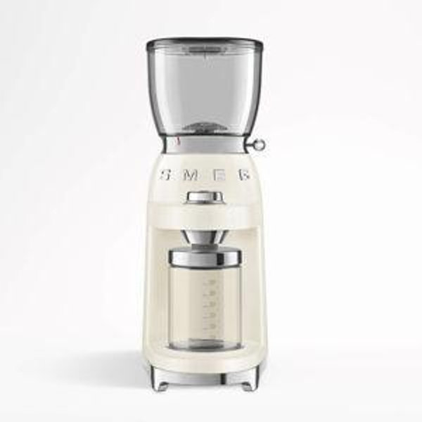 Coffee grinder Retro-style Cream Glossy