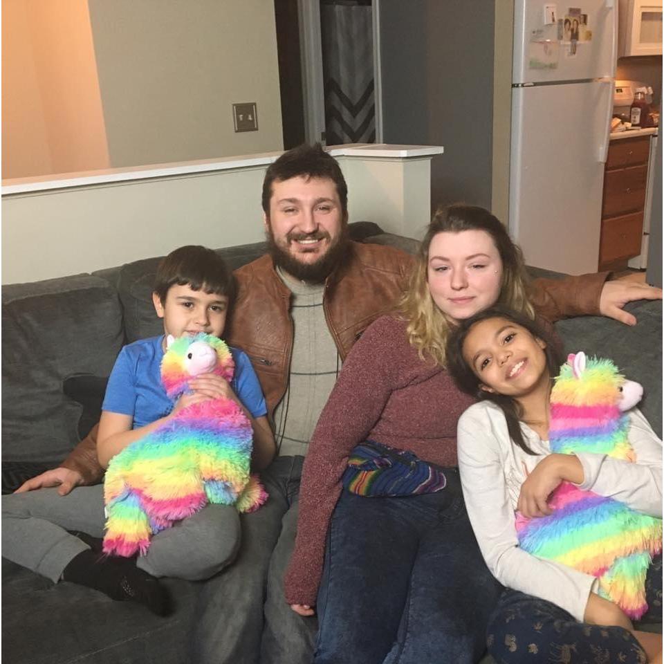Family cuddles.