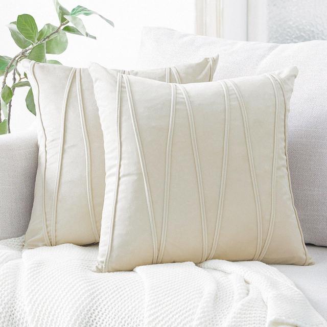 Square Velvet Pillow Cover (Set of 2)