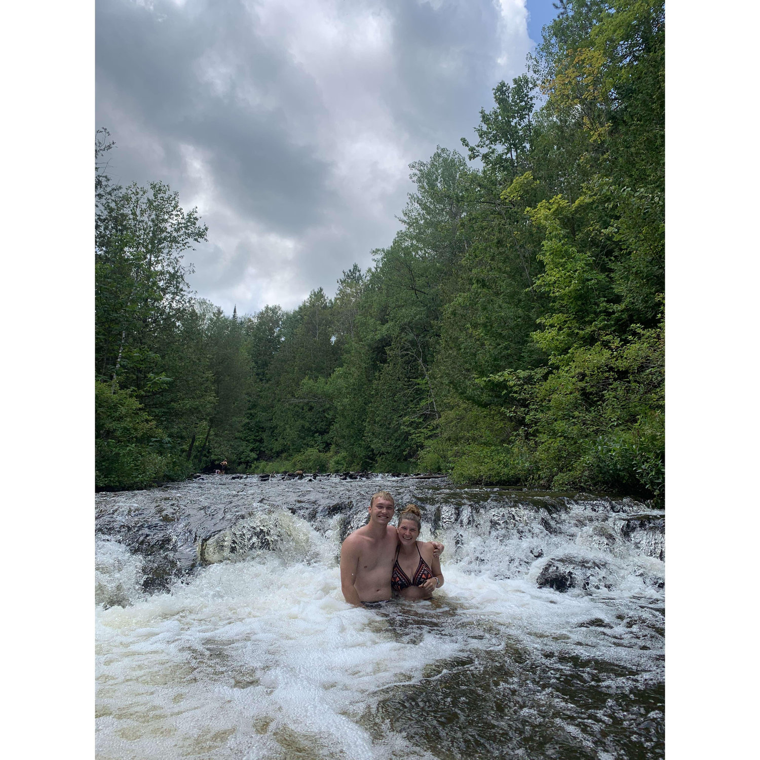 May 2019 - At waterfalls up by Atlanta Michigan. 