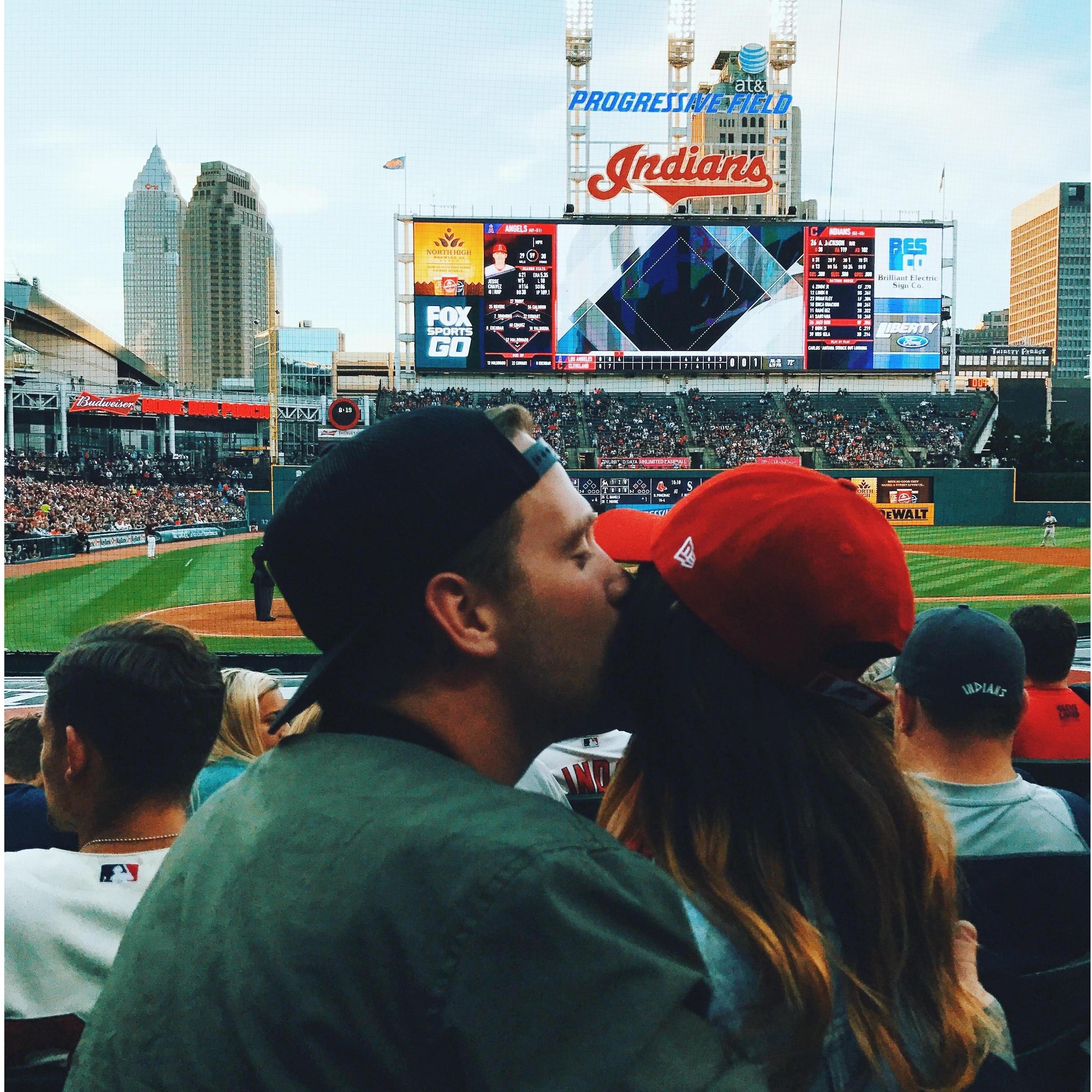 Our first Indians game