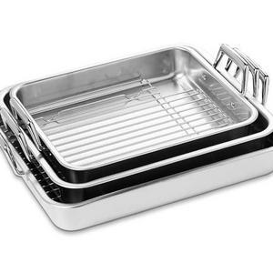 Tramontina Stainless-Steel Roasters, Set of 3