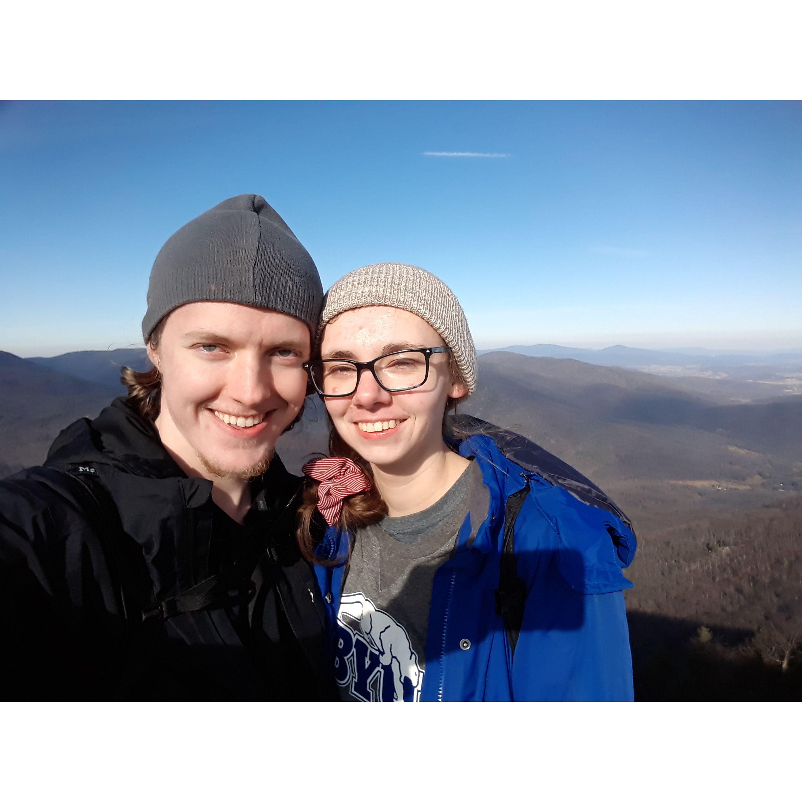 January 2021 - Hiking Old Rag Mountain in Virginia.