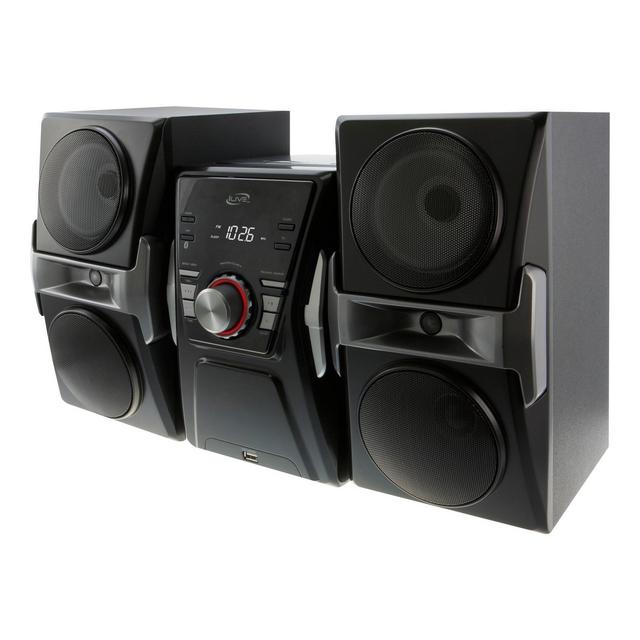 iLive Bluetooth CD Home Music System with FM Tuner & LED Lights