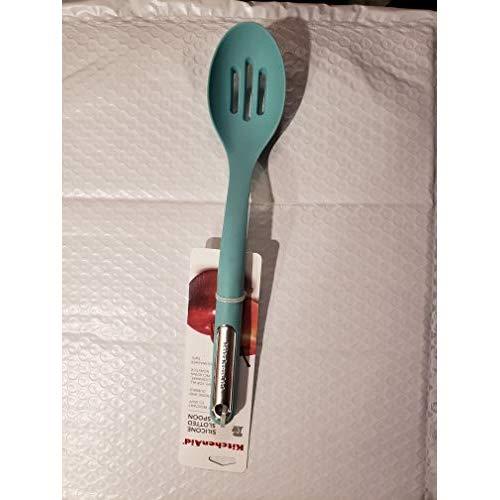 KitchenAid KL004OHAQA Slotted spoon, 13.5 inches, Aqua