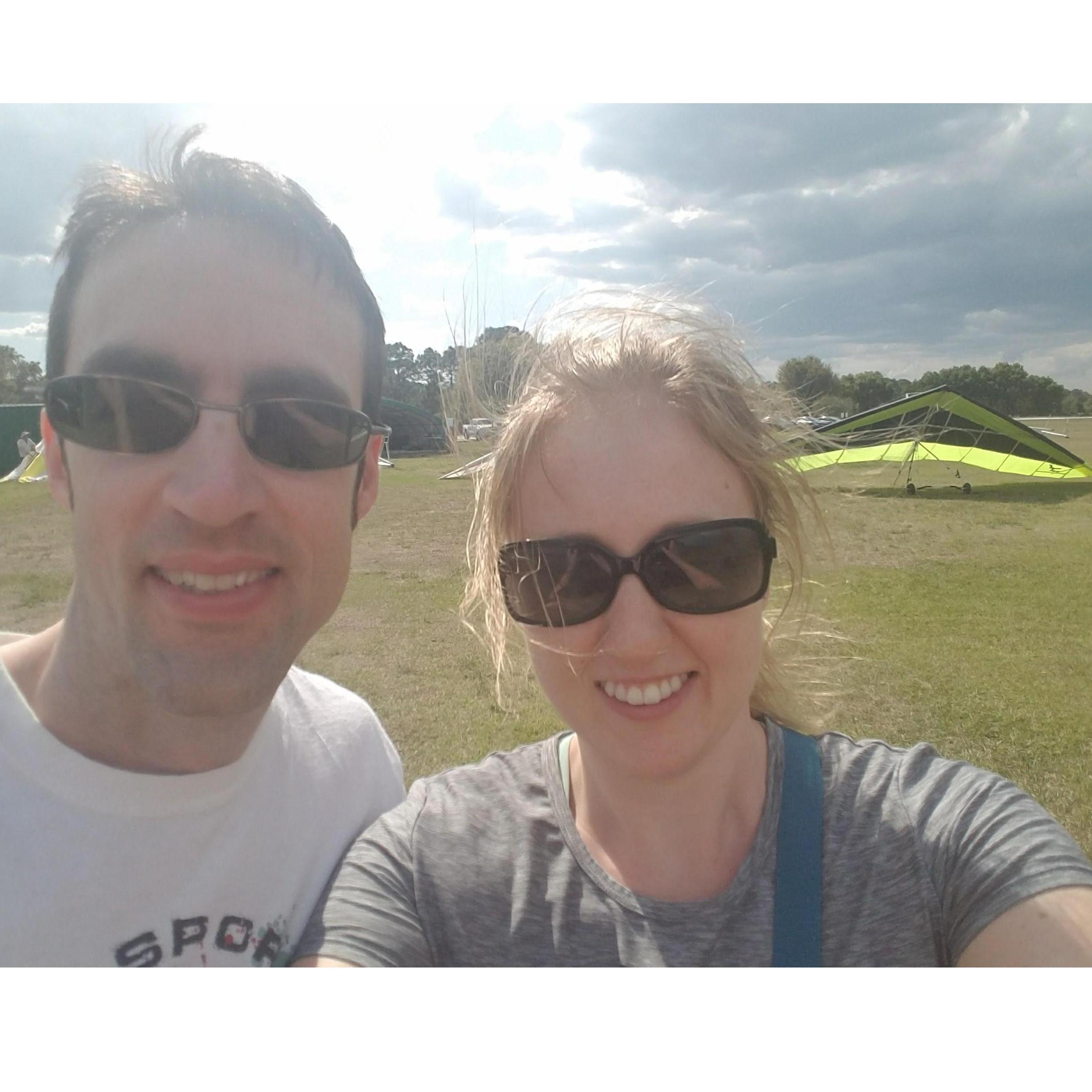 Nick tagged along on a work trip to Florida to take me hang-gliding for my birthday!