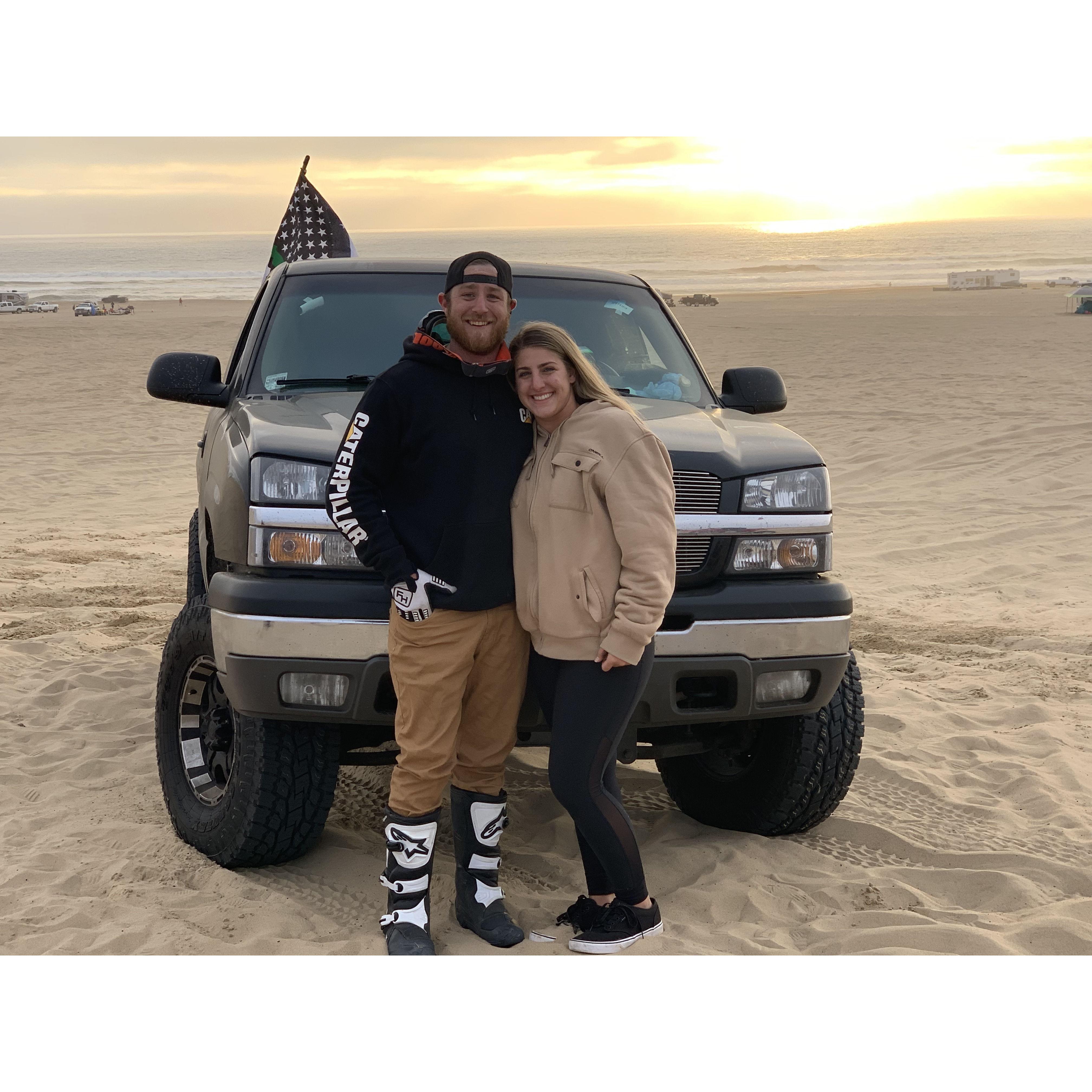 When PJ realized Kaley was cool and could ride ATV and dirt bikes no problem! Oceano Dunes, CA 2019