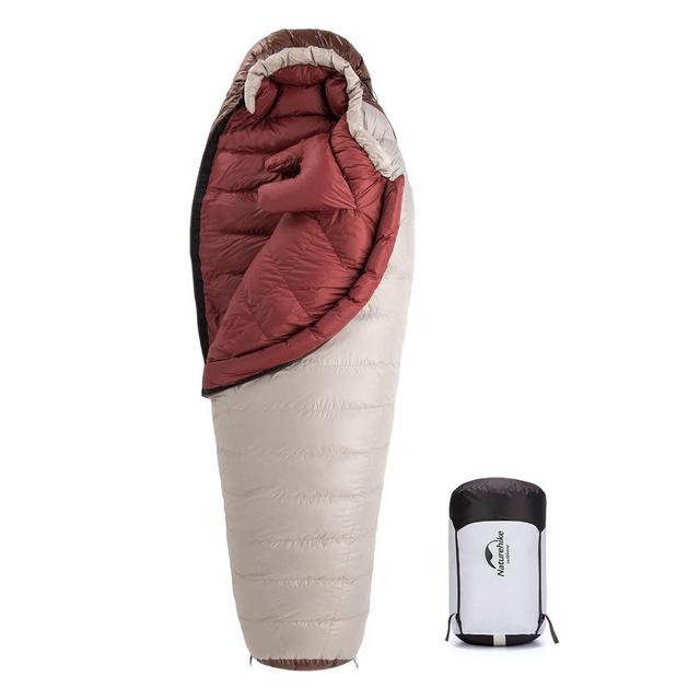 Naturehike 0 Degree Ultralight Down Sleeping Bag for Adults, 650FP Backpacking Mummy Sleeping Bag 25 ℉ Cold Weather for Camping, Outdoor, Hiking with Compression Stuff Sack, 3-4 Seasons
