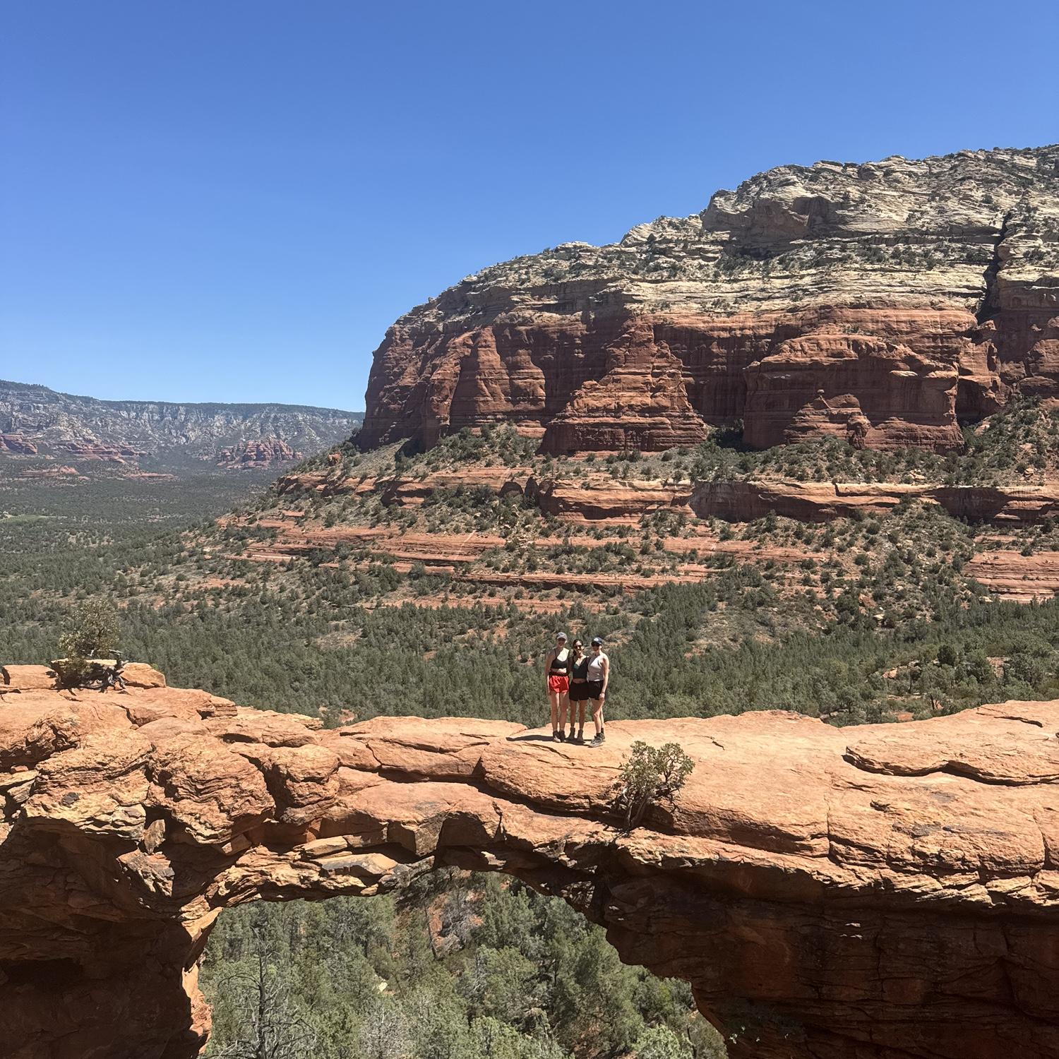 Sedona with Brook (Bridesmaid) and Eliza (Maid of Honor)