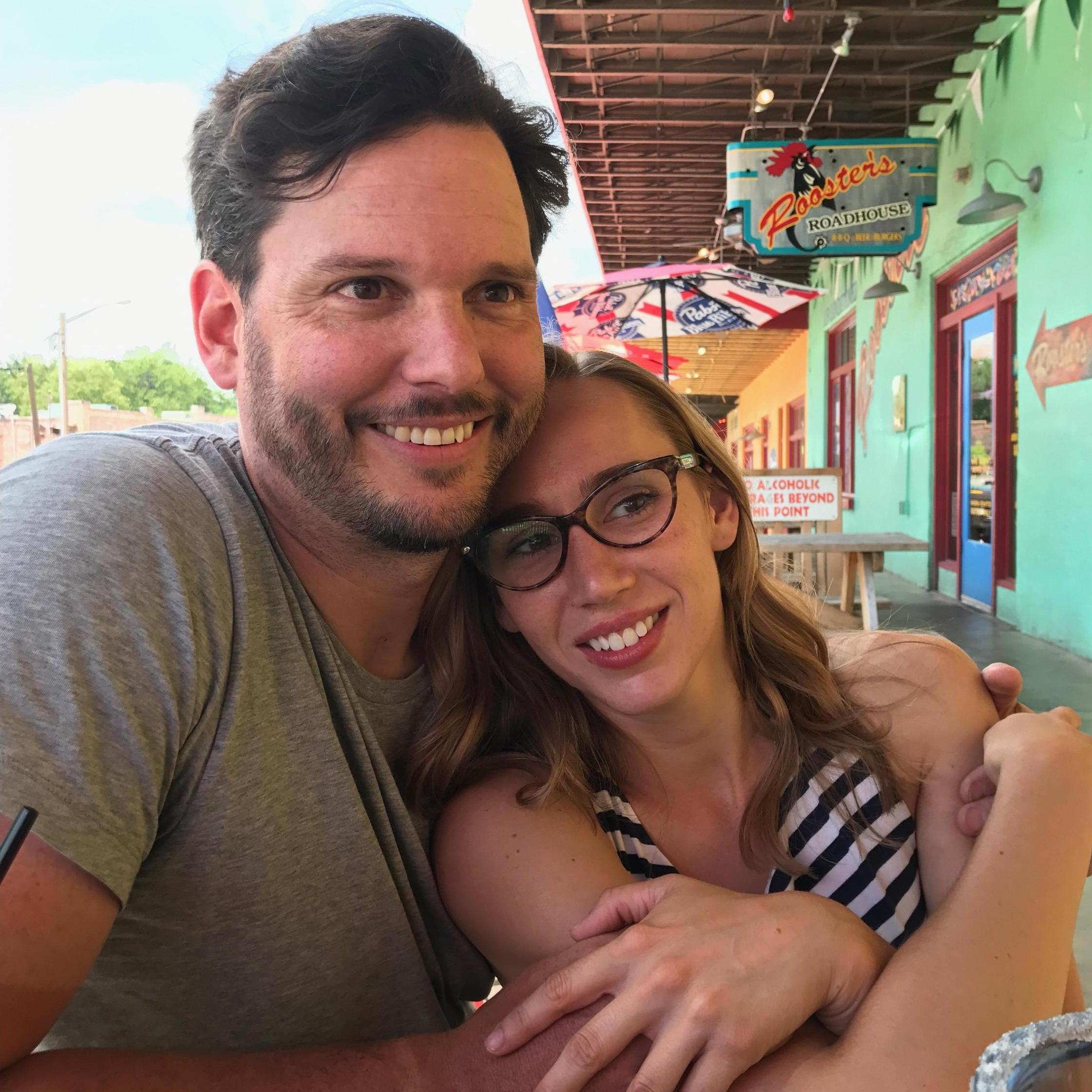 one of our first photos together, June 2017