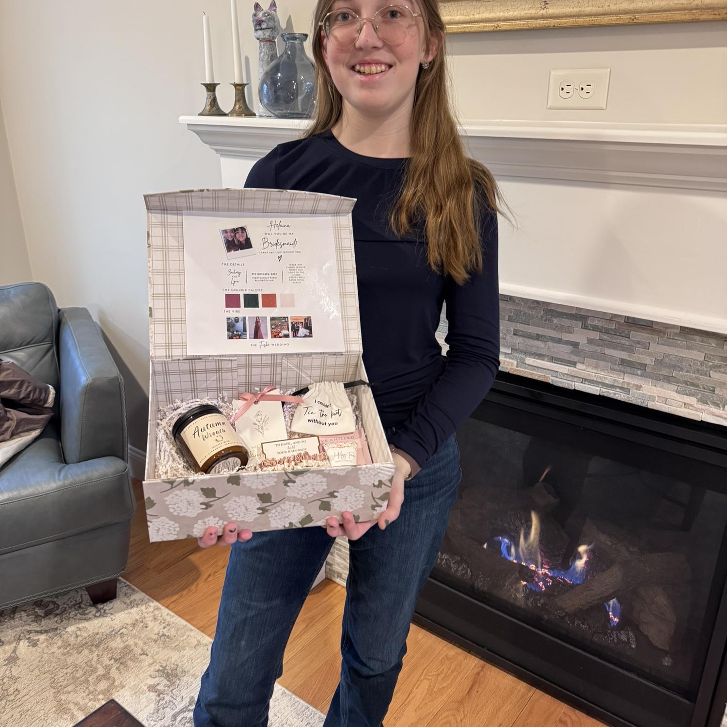 Helaina excited to attend her first wedding as a bridesmaid