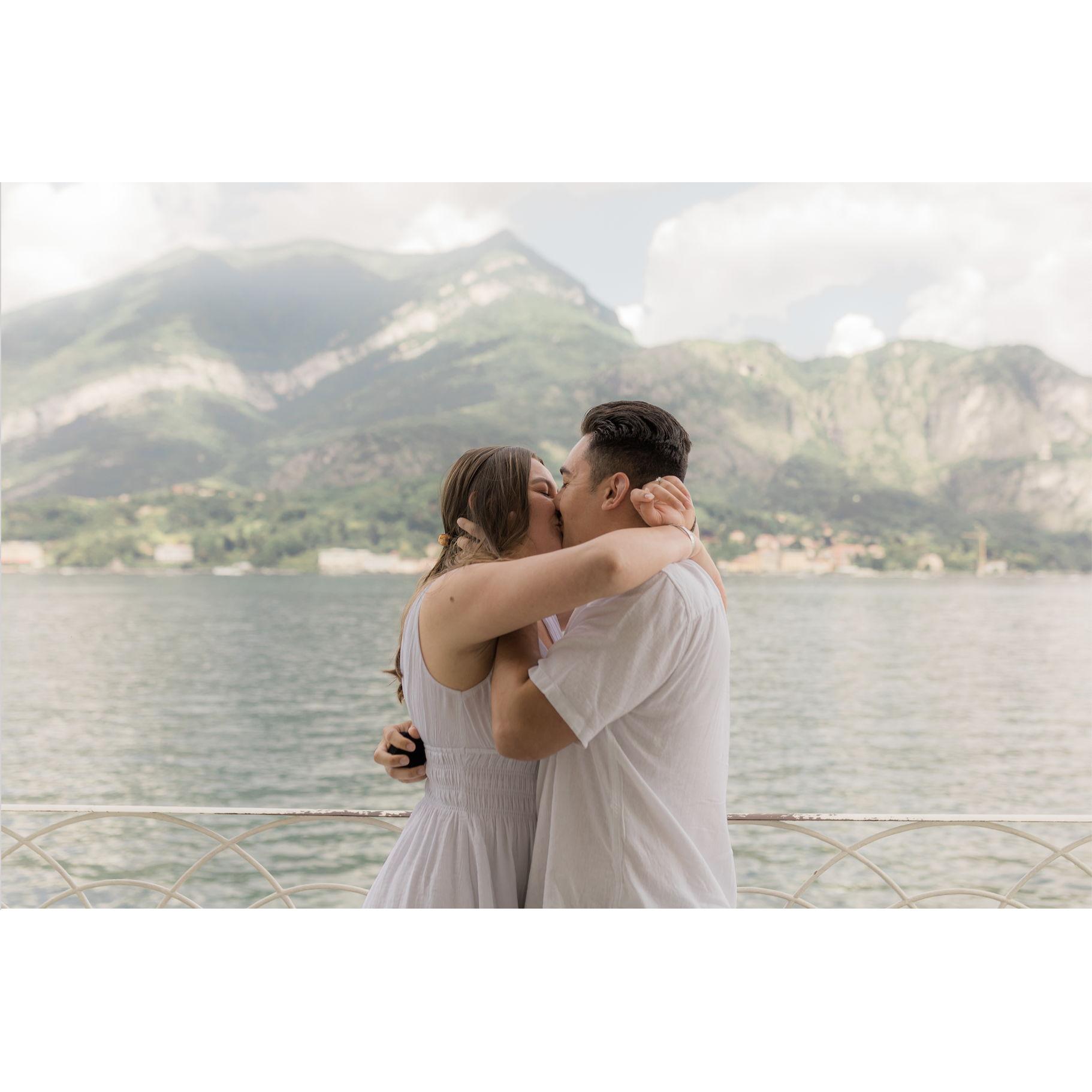 Engagement Pictures at Lake Como