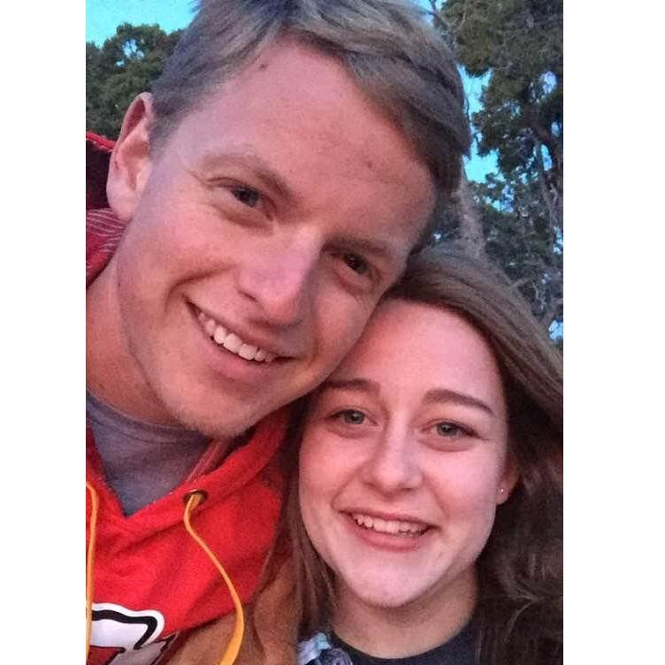 The first night of our first vacation together. We watched the sunset over the grand canyon (and we had only had about 3 hours of sleep)