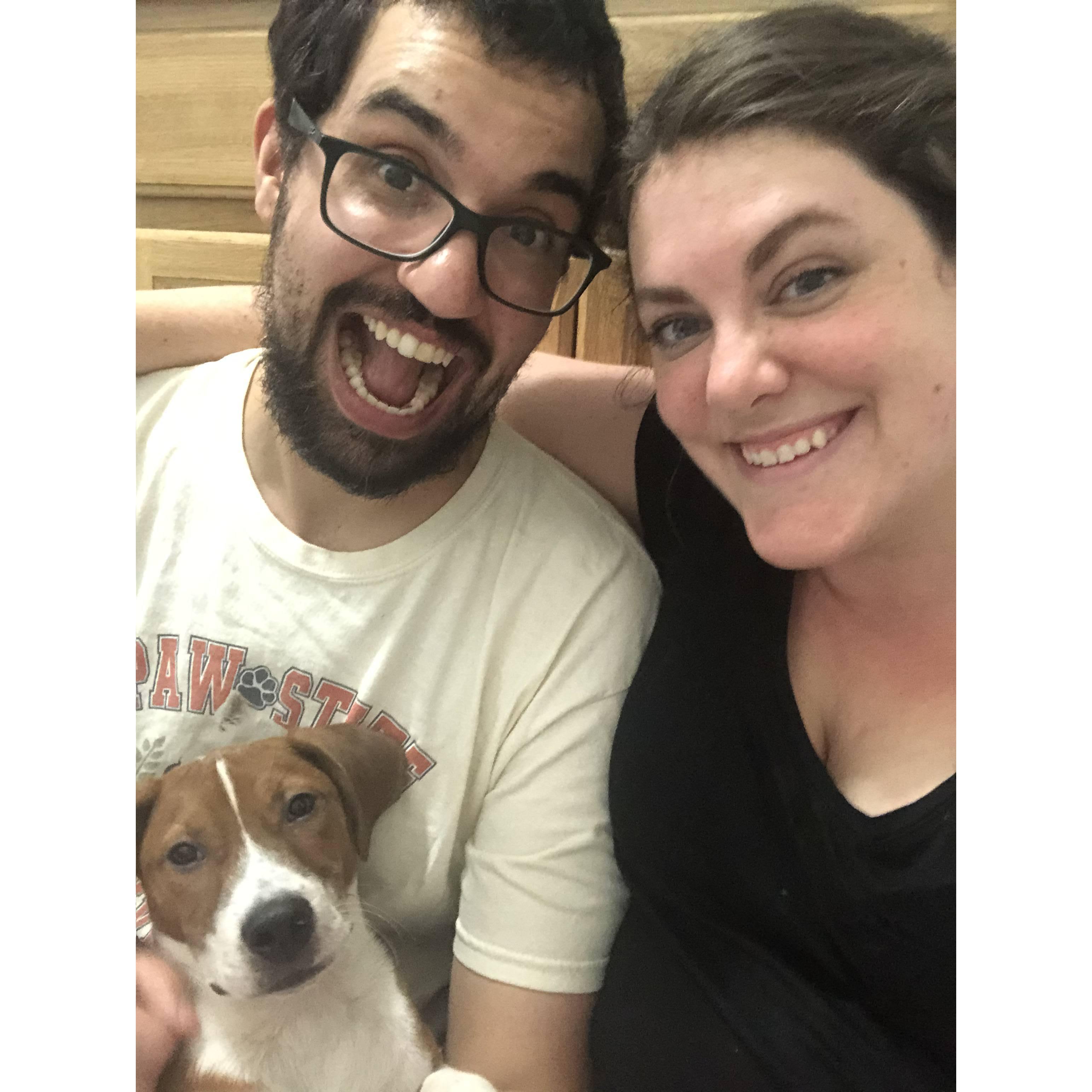 Our first family photo with Georgia!