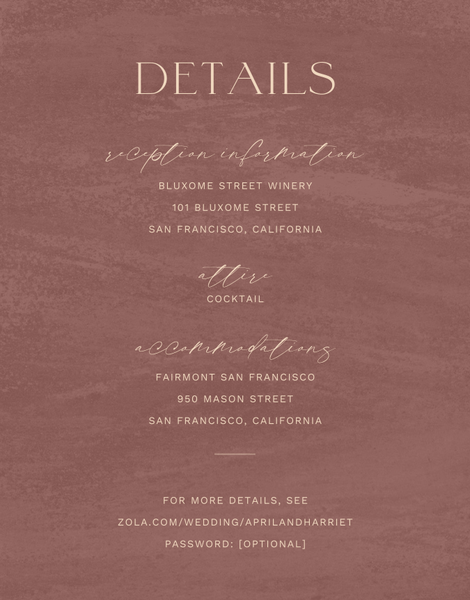 Belanger | Clay Brown | Zola Wedding Enclosure Cards