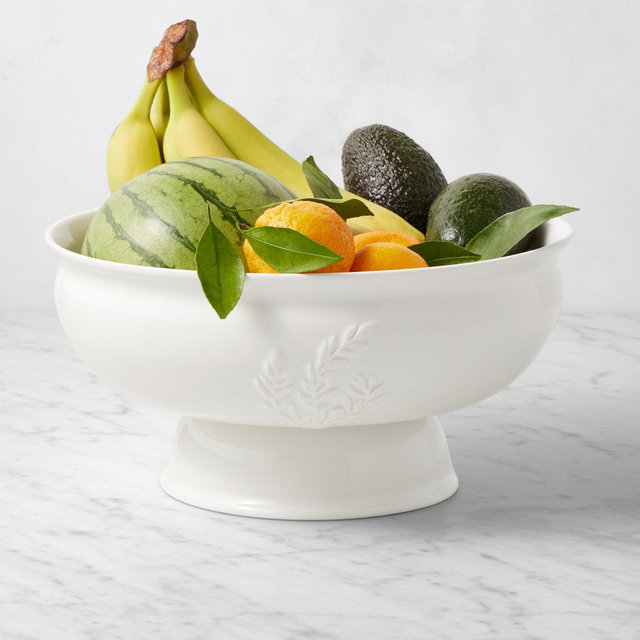 Provencal Fruit Bowl, Stoneware, White