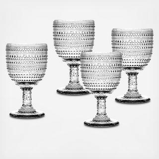Lumina Non-leaded Crystal Stemmed Goblet, Set of 4