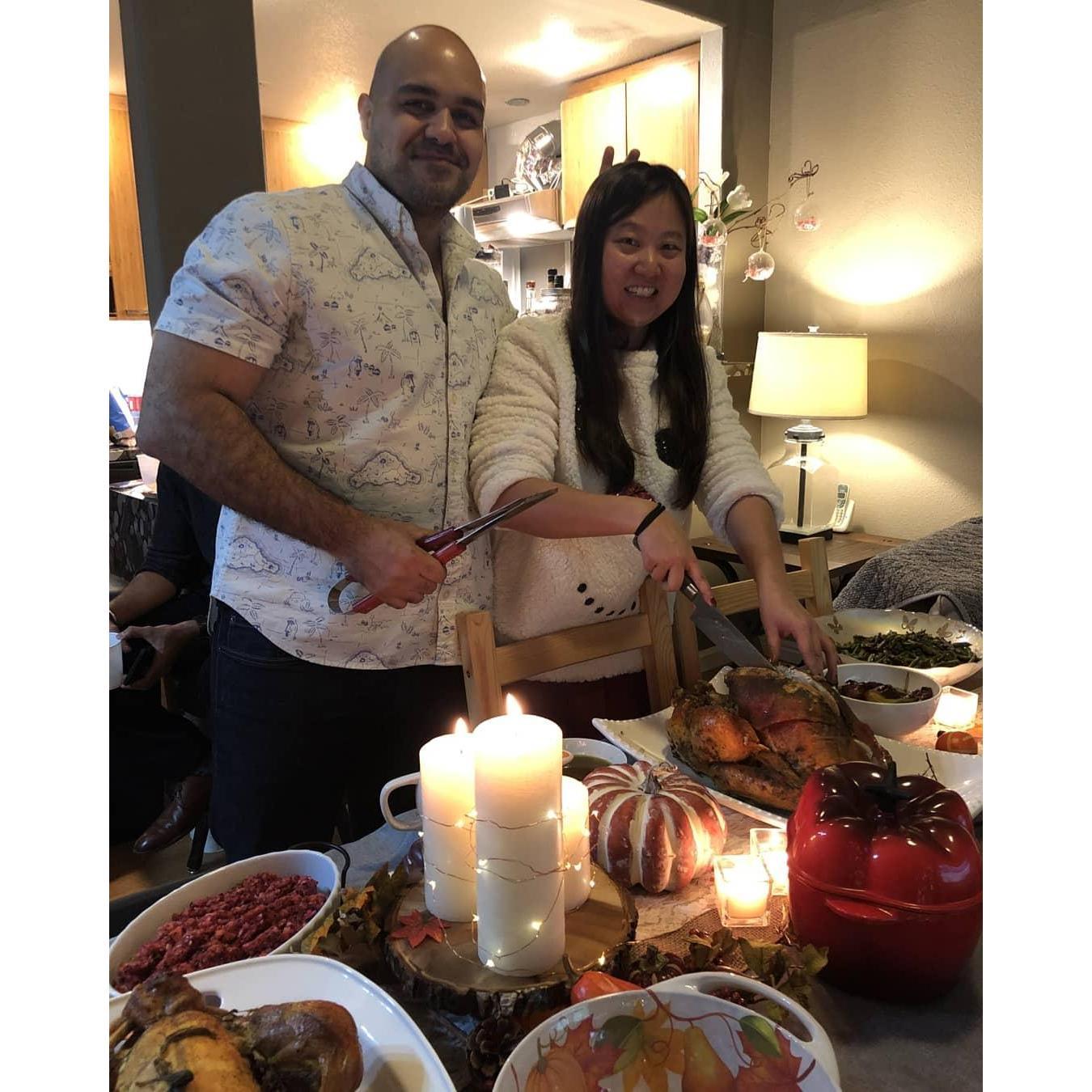 Hosting our first big house party - Thanksgiving 2018