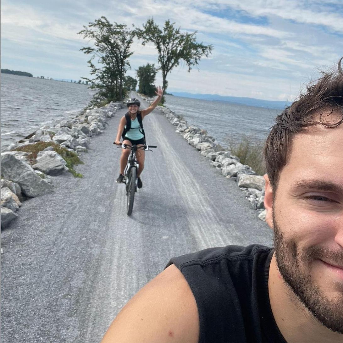 Biking on Lake Champlain (2022)