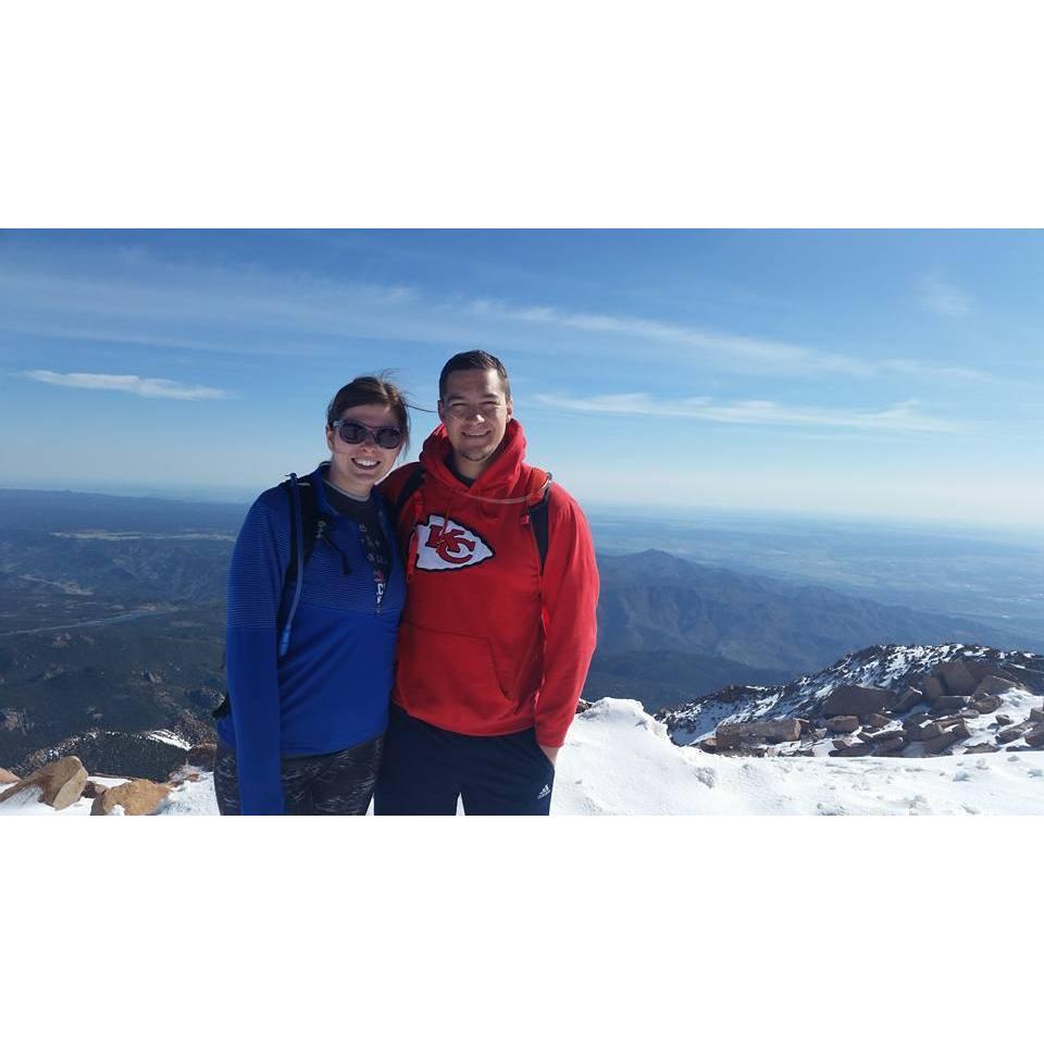 The top of Pike's Peak in 2017.