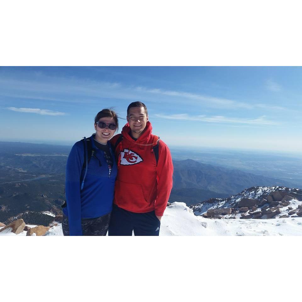 The top of Pike's Peak in 2017.