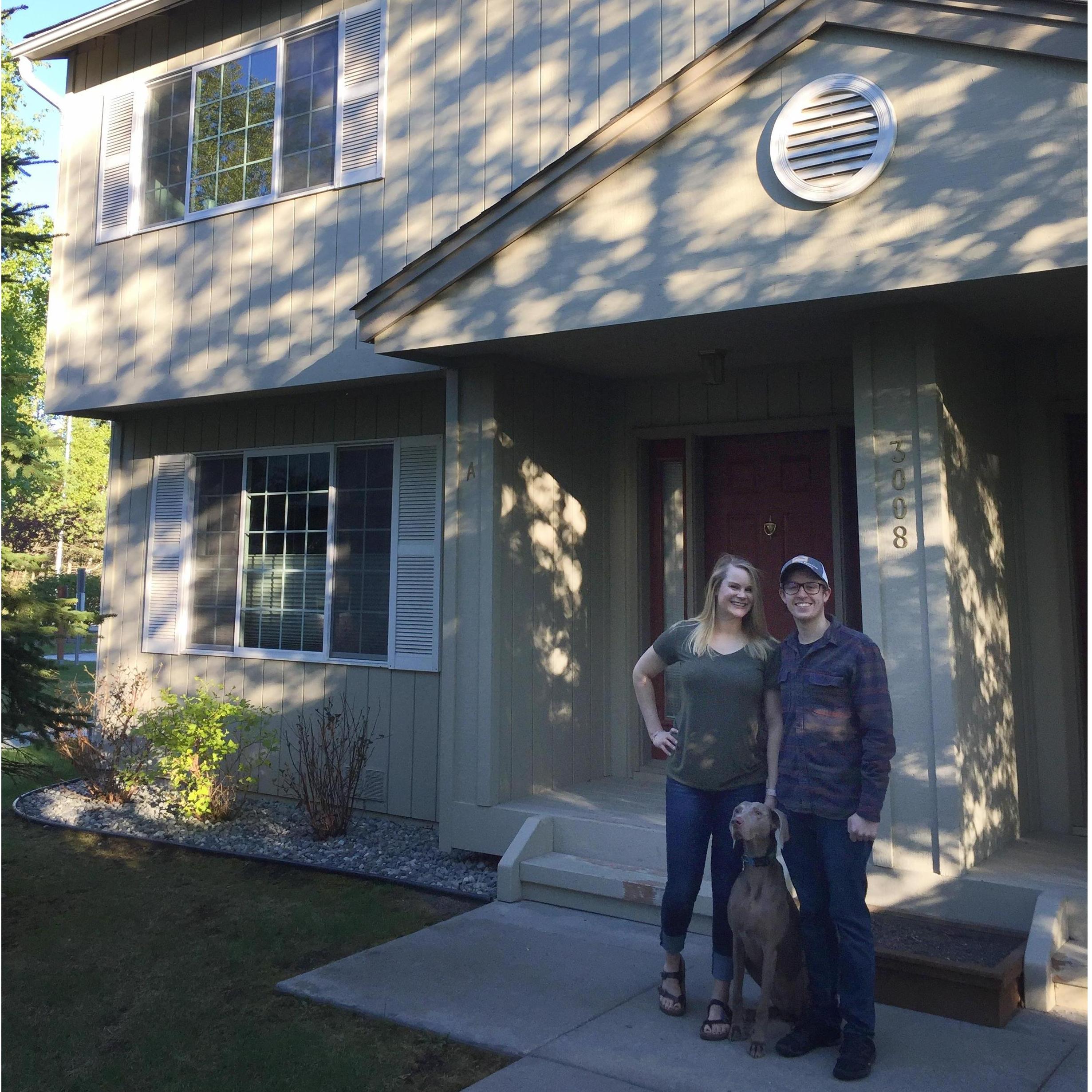The day we closed on our home.
