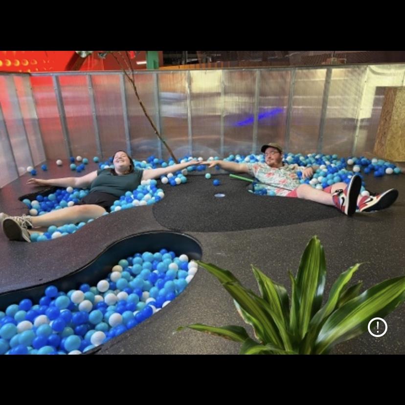 Really cool mini golf place we went too