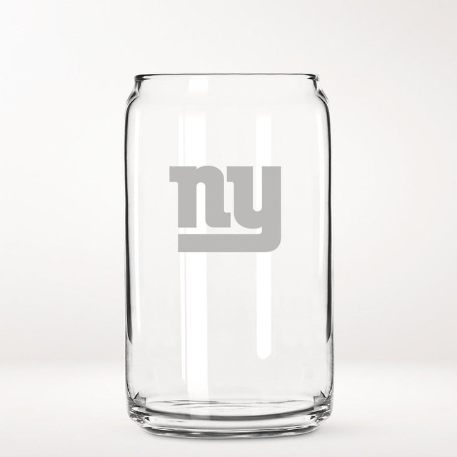 NFL Beer Can Glasses, Set of 4, New York Giants