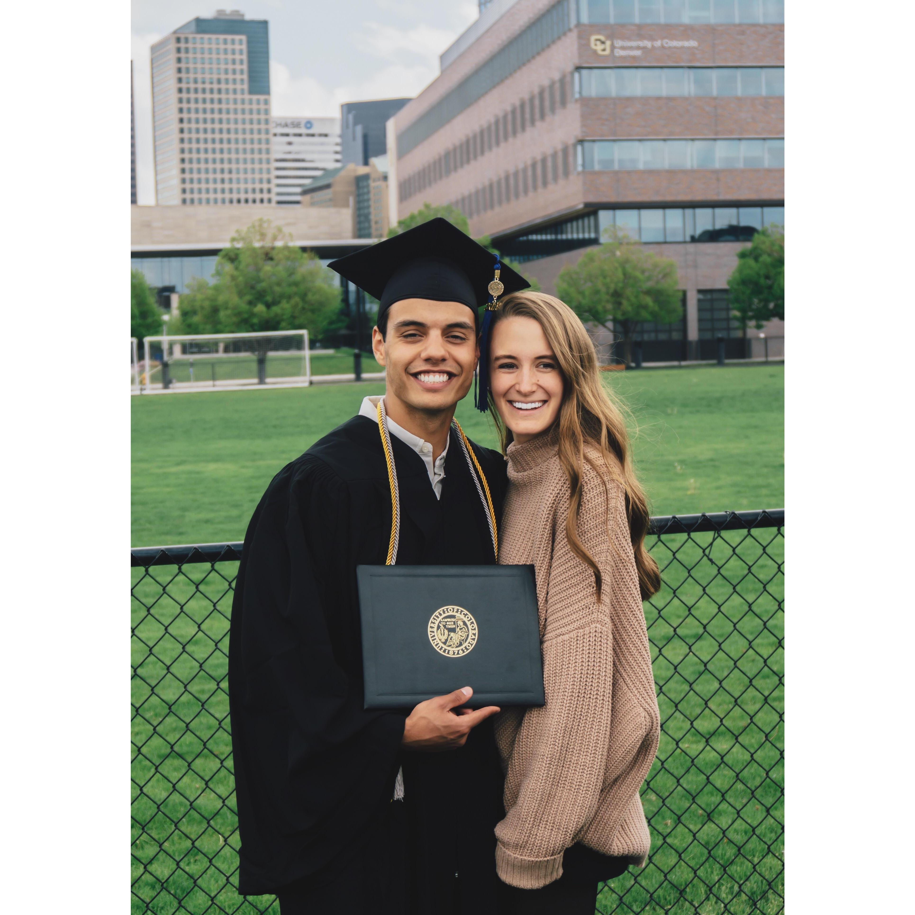 Then Zach graduated college, and for his graduation gift we went to.........