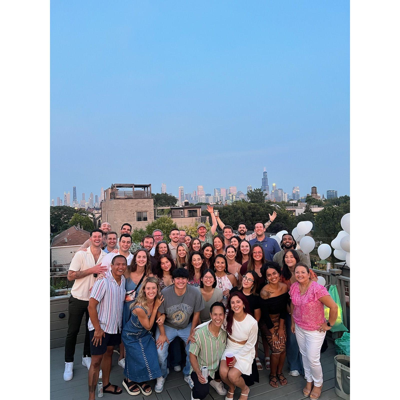 Our engagement party with the best people ever