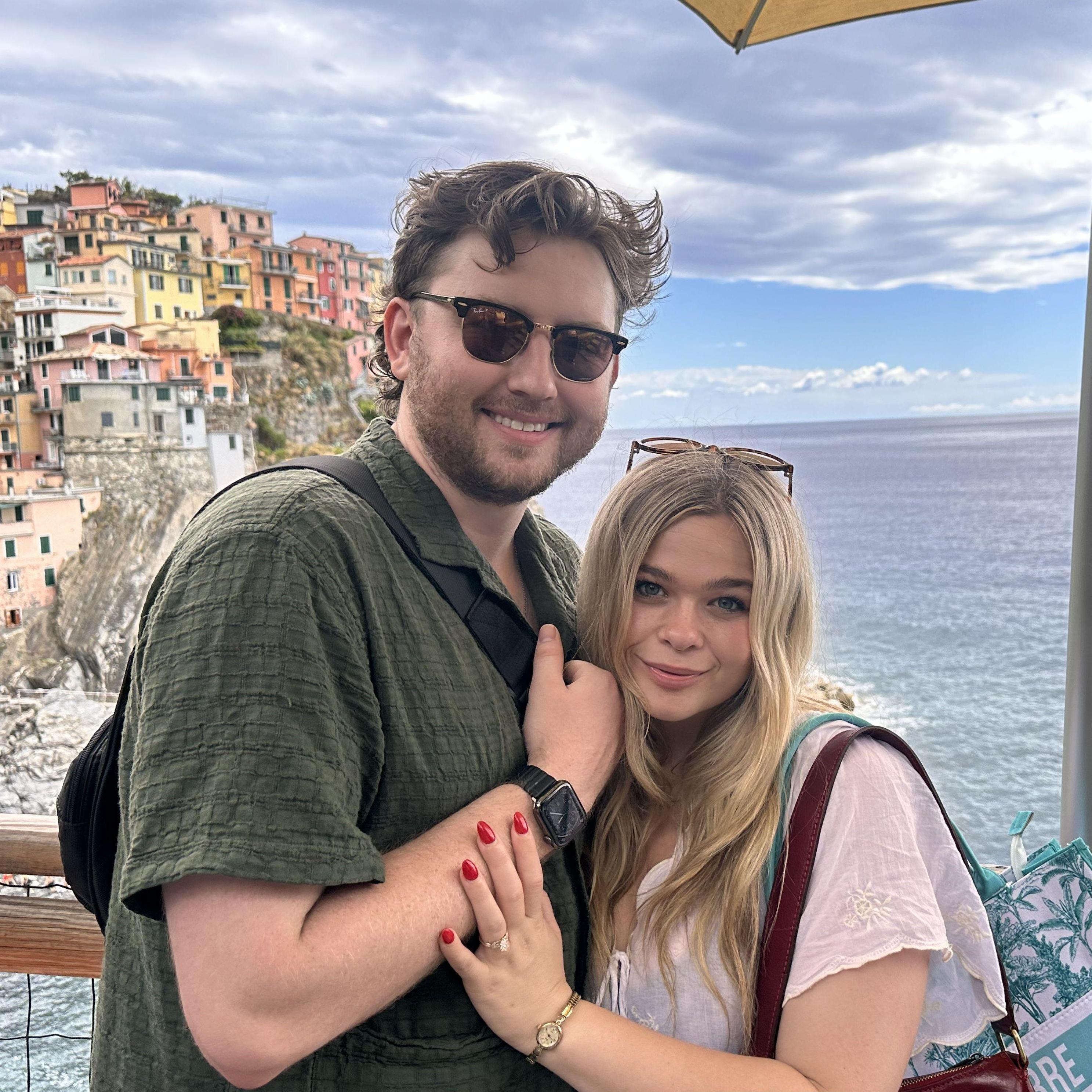 Us in Cinque Terre Italy