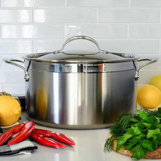 Hestan ProBond? 8 Quart Forged Stainless Steel Stock Pot with Lid